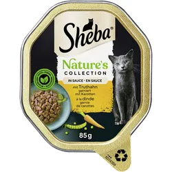 Sheba Nature Collection in Sauce mit Truthahn gariert mit Karotten 22x85 g