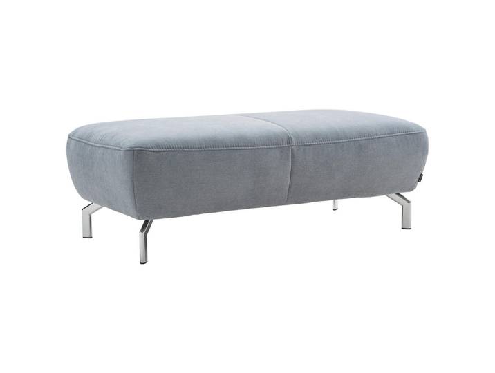 Musterring Hocker MR 270, Pastellblau, Metall, rechteckig, 131x46x67 cm, Goldenes M, Fußauswahl, Lederauswahl, Stoffauswahl, Wohnzimmer, Hocker, Sitzhocker