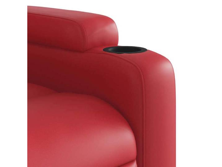 Solde août  Fauteuil inclinable Charge 150kg 74x89x100 cm - Fauteuil Releveur Relax électrique Rouge Similicuir 97807564