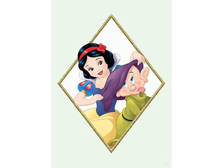 Komar Snow White & Dopey – Taille : 50 x 70 cm Tableau mural\, poster (sans cadre) Disney