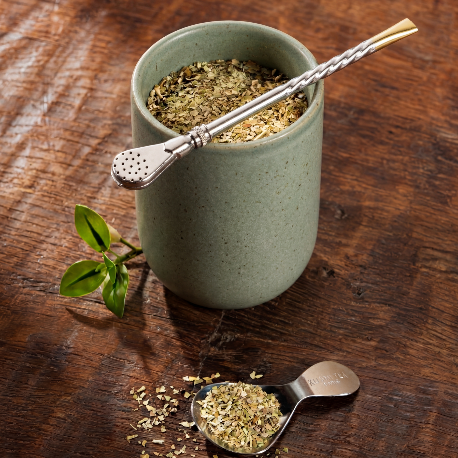 Trinkhalm für Mate-Tee - Bombilla, edelstahl - Kusmi Tea