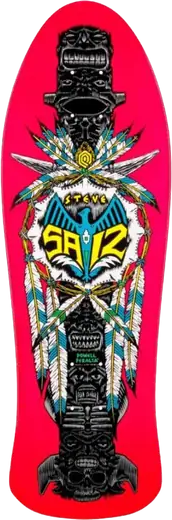 Powell Peralta Steve Saiz Totem Skateboard Deck (Pink)
