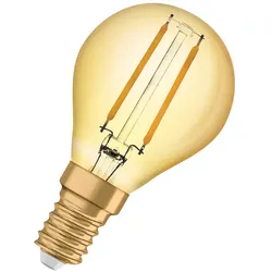 Osram goldene LED Tropfenlampe Vintage 1906 2,5W (17W) E14 824 360° NODIM