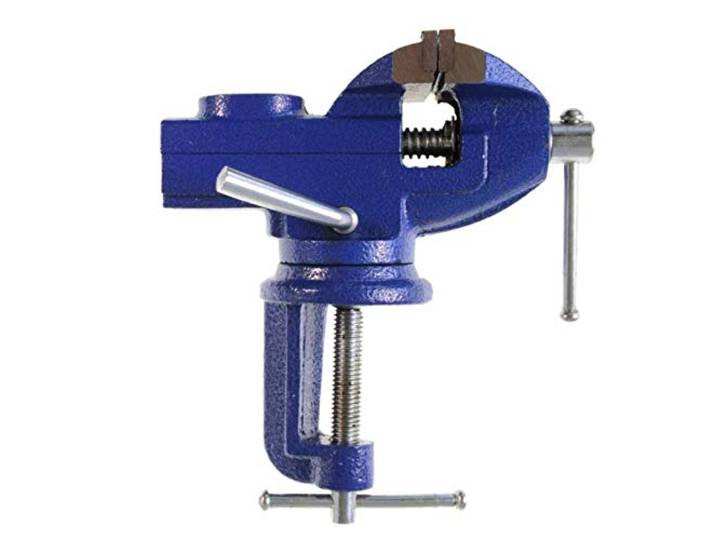CORVUS 600381 Mini bankschroef, blauw