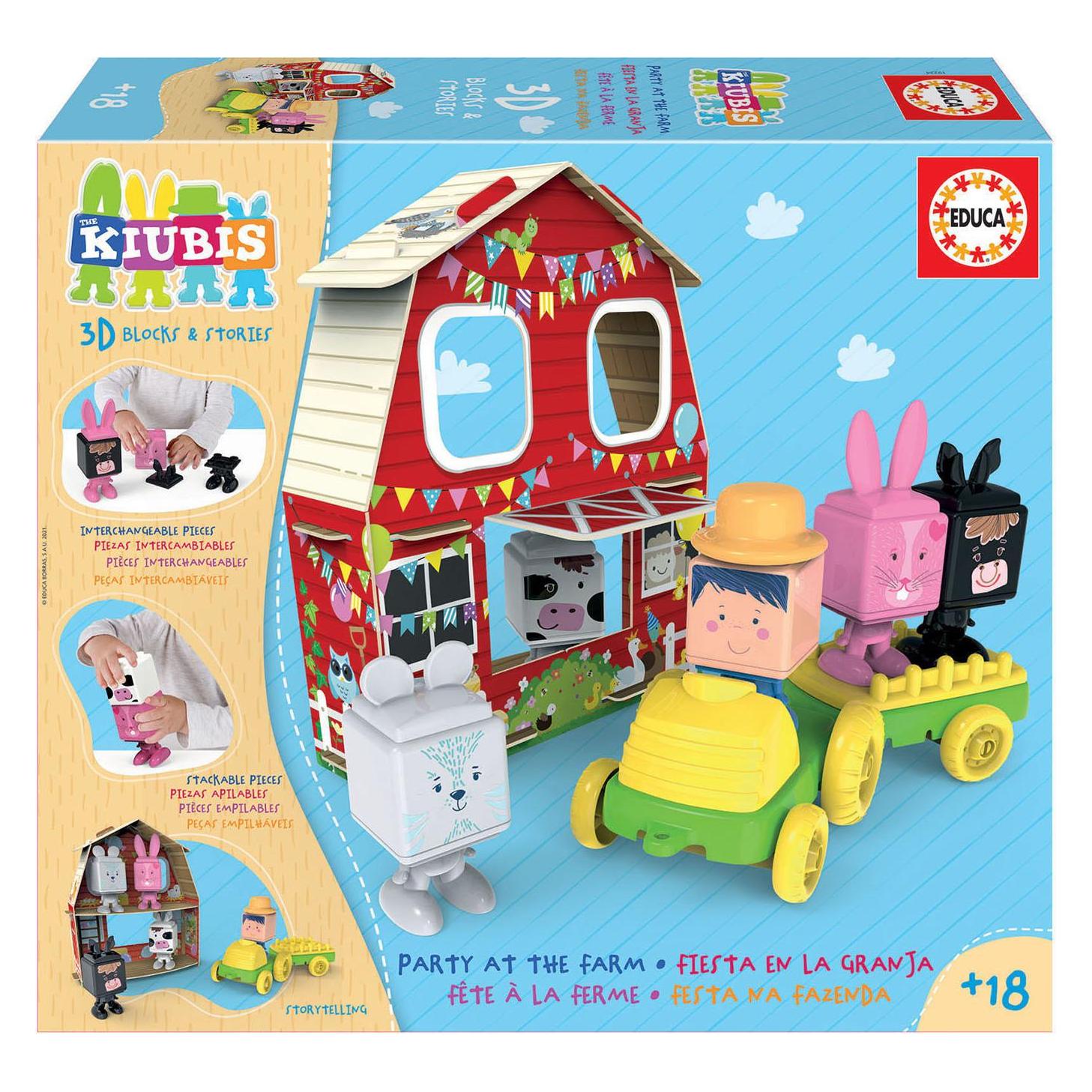 Educa 19224 Creativity Big Box The Kiubis Farm Party from 2+ Years (2 - 4 Jahre) (19224-1)