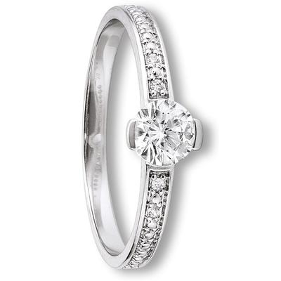 Goldring ONE ELEMENT "Zirkonia Ring aus 333 Weißgold Zirkonia Ring aus 333 Weißgold" Gr. 56, silber, Fingerringe, Damen, 56,mit Zirkonia, Gold Weißgold 333, Gold, Weißgold 333, Goldring, Feine Gestaltung – ein Sinnbild mit ruhiger Eleganz