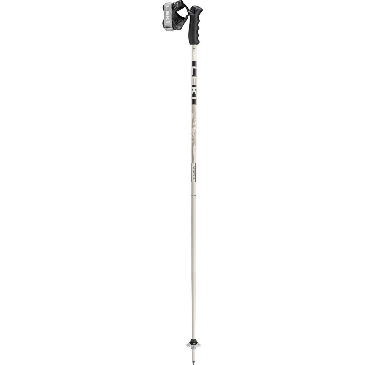 LEKI Detect S warm grey light-warm grey dark-black (4) 135 cm 65368114135