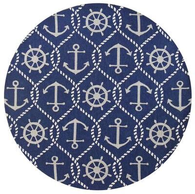 Domani Trails Nautical Trellis Indoor / Outdoor Rug