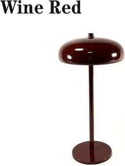 Inspire Curations Rechargeable Nordic LED Bedside Touch Lamp For Bedroom, Study & Table Decor red 3 Colors