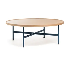 Magis Motta Couchtisch, Ø 100 cm, eiche natur / blau