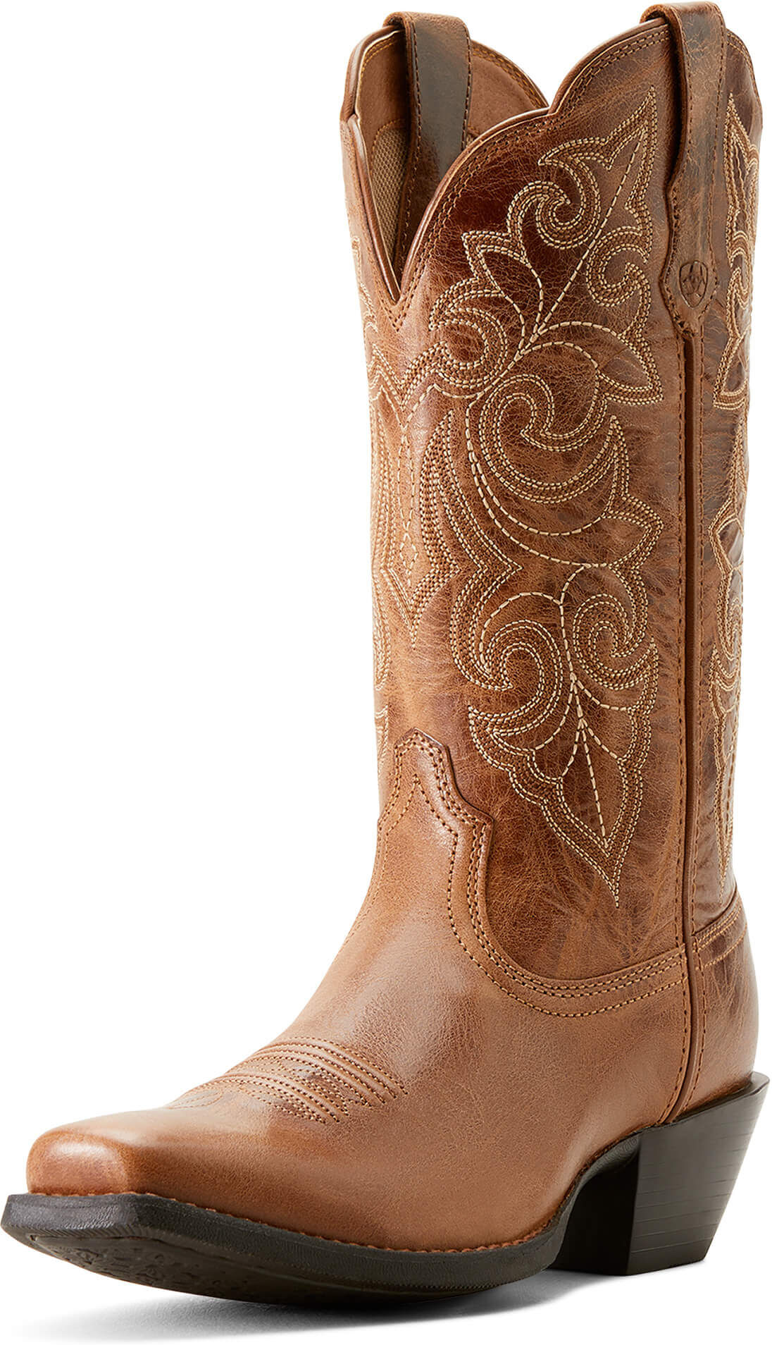 Women's Round Up Square Toe Cowgirl Boots in Ready Russet, Size: 9 B / Medium by Ariat