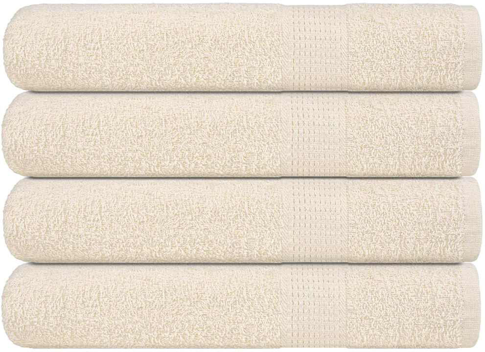 17 Stories Sawiki 100% Cotton Bath Towels Cream Bath Towel