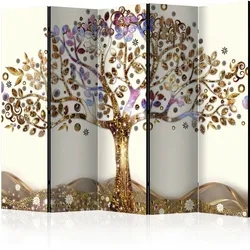 Paravent Golden Tree II Braun/Lila