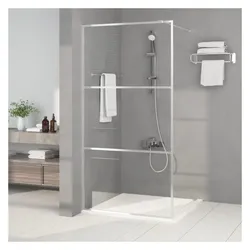 vidaXL, Duschkabine + Duschwand, Lamisia (Transparent) (100 cm, 100 cm, 195 cm)