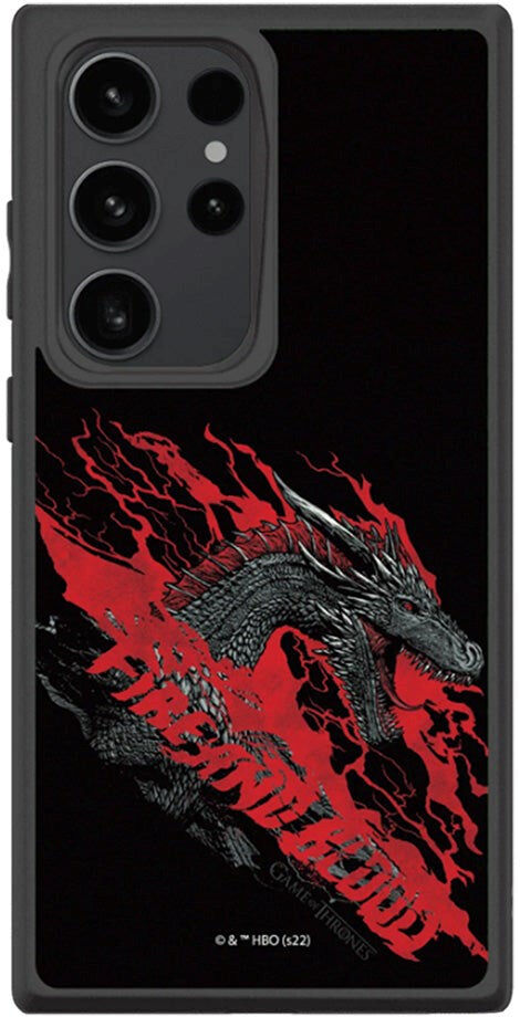 Samsung Galaxy S23 Ultra RhinoShield SolidSuit Håndværker Cover m. Game of Thrones - Dragon Fire & Blood
