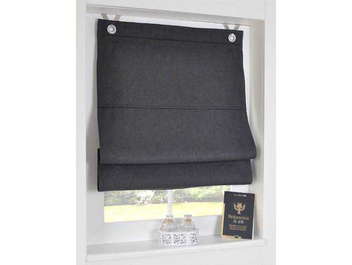Store bateau à œillets Bessy I 80 x 130cm Gris/Anthracite