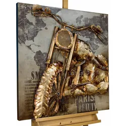 METALLBILD Gold 80/80 cm