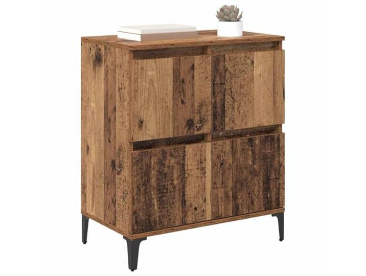KTHLBRH Anrichte aus Holz, 60 x 35 x 70 cm Rustikale Aufbewahrung, rechteckig, für Esszimmer oder Wohnzimmer