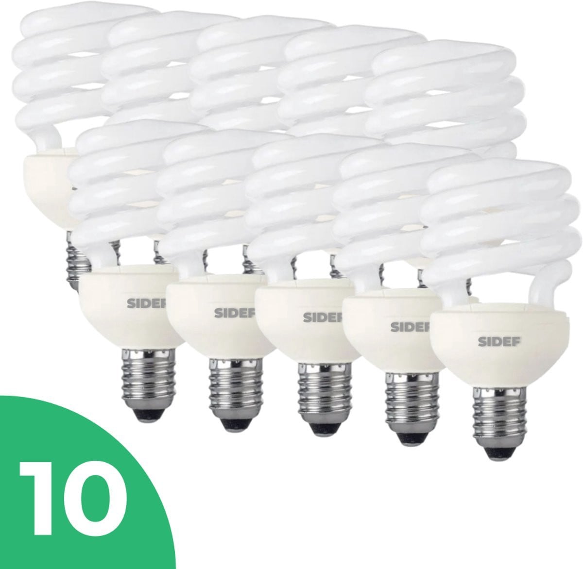 Sidef Spaarlamp E14 11W Daglicht Niet Dimbaar 10 stuks