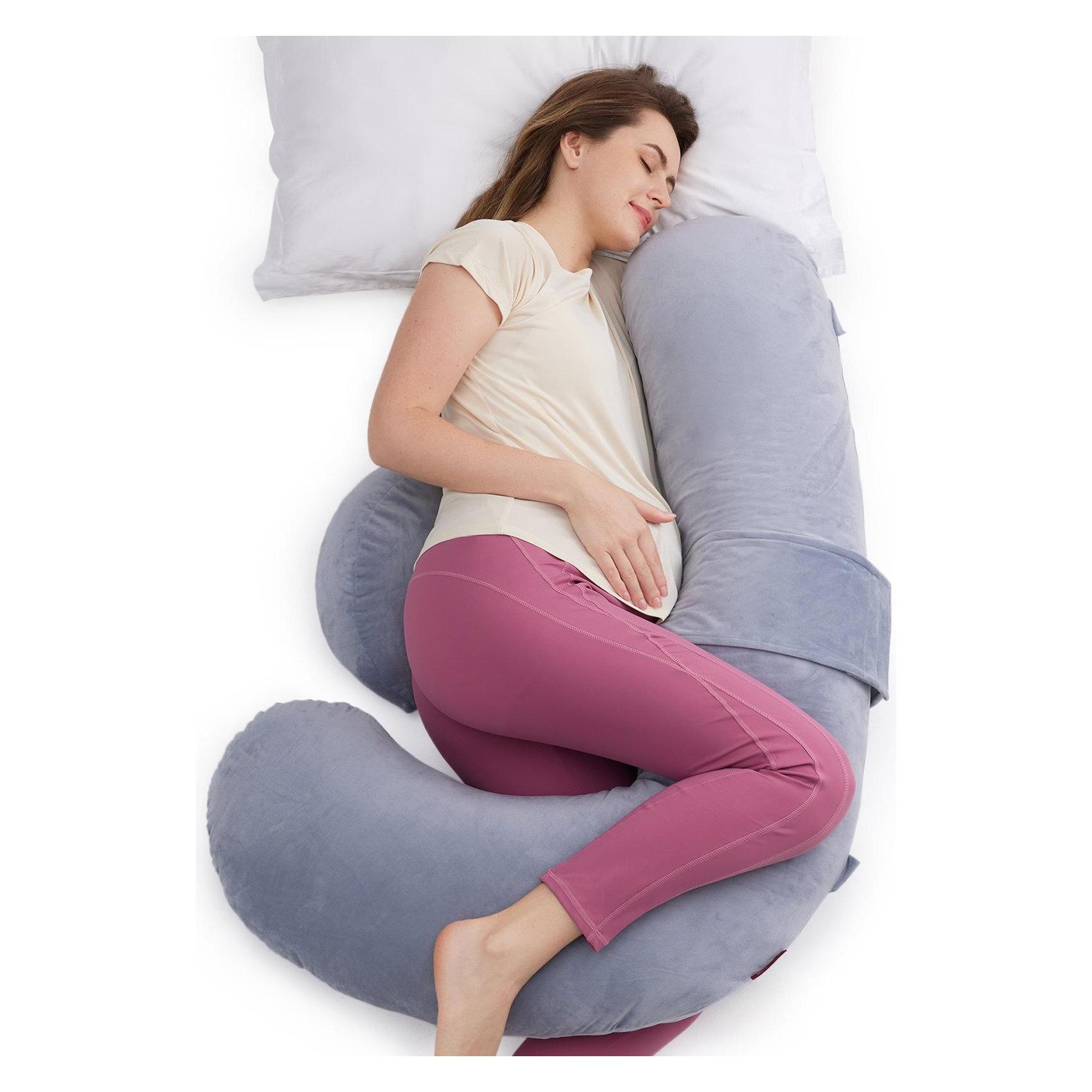 Momcozy Pp006 F-Form Stillkissen Air-Layer Grau (PP006-GR00NB-A)
