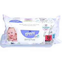 Bella Happy Feuchtt Sensitive M Klickverschluss 56 ST