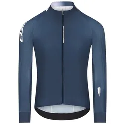 Q36.5 Langarmtrikot Gregarius Hybrid Collar Fade | nautica blue XL