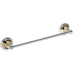 Brillantbad BETRO GOLD Handtuchhalter Messing Gold Chrom 365x65x65 mm für Bad & WC >> zum Bohren