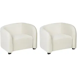 SESSEL 2er-Set Cremeweiß Veltada