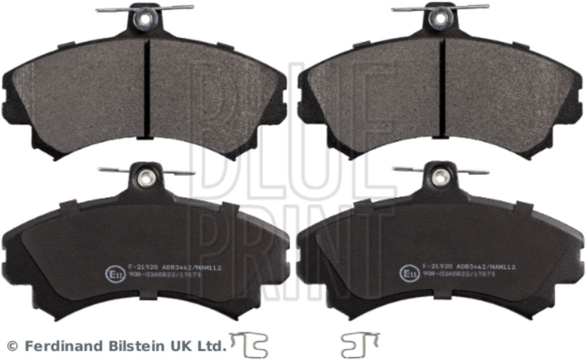Bremsbelagsatz BLUE PRINT ADC44251, Vorne