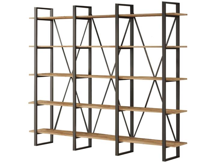 Bücherregal Yemek Kiefer Melaninbeschichtetes Mischholz (Holzwerkstoff) B 219.6 H 180 cm - Bücherregal