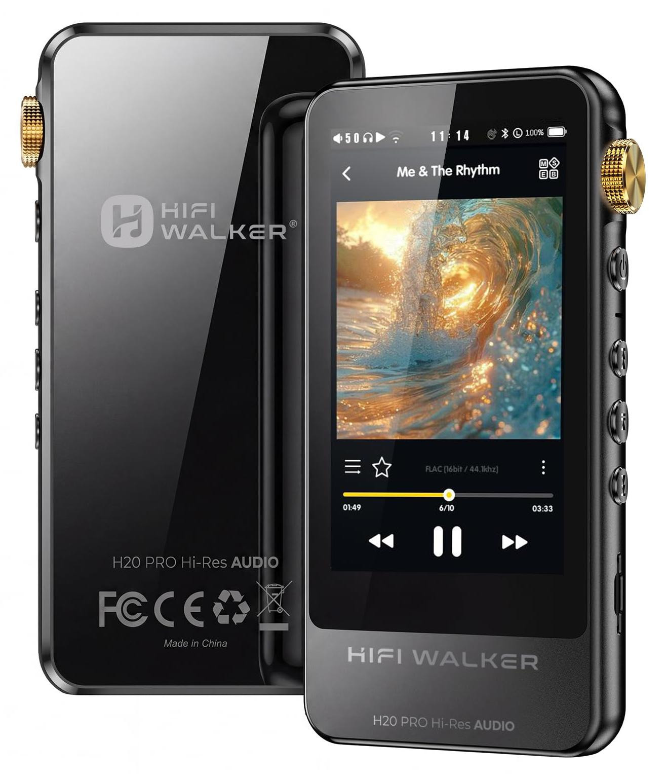 Selius H20 Pro Draagbare Hi-Res Audiospeler met Bluetooth en Dual DAC