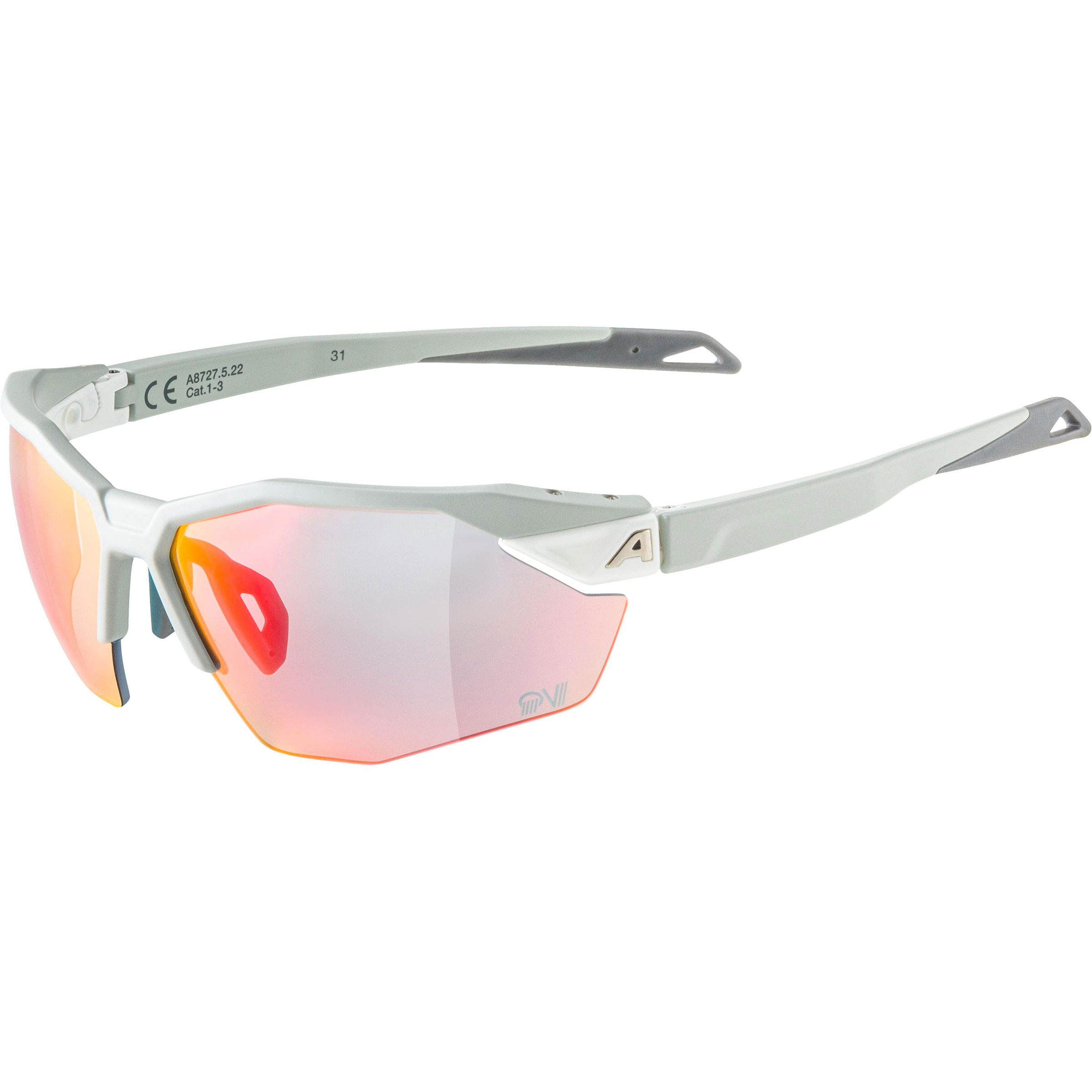 Alpina Twist Six S HR QV 1-3 Sportbrille Sportbrillen & Sportsonnenbrillen grau Mountainbike | Rennrad | Gravel
