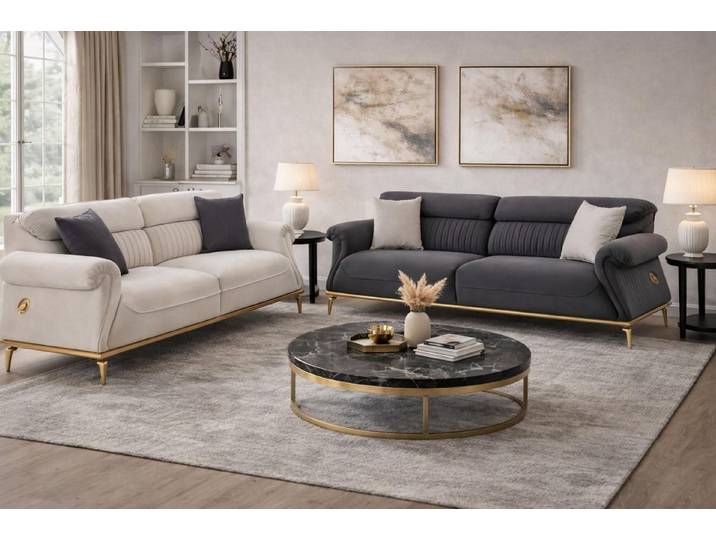 JVmoebel Wohnzimmer-Set Elegante Sofas für Ihr Wohnzimmer - Stil und Komfort vereint, (2-St)