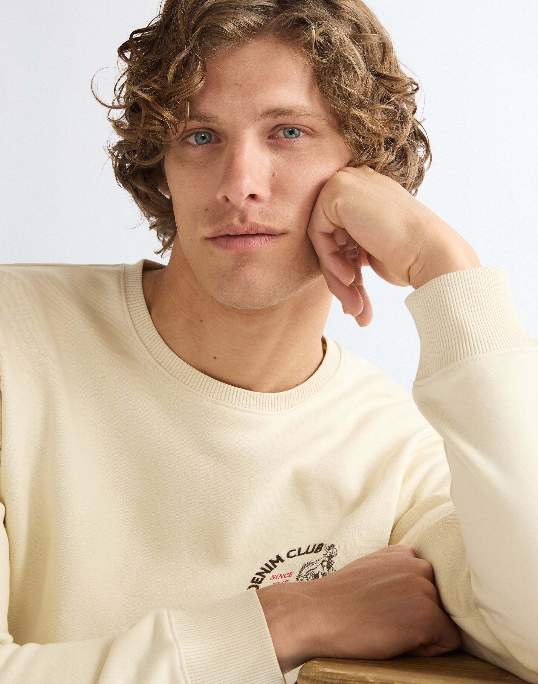 Sweatshirt WRANGLER "WRANGLER Sweatshirt Small Graphic", Herren, Gr. S, beige, Obermaterial: 80% Baumwolle CO. 20% Polyester PES., Sweatshirts Sweatshirt beige S