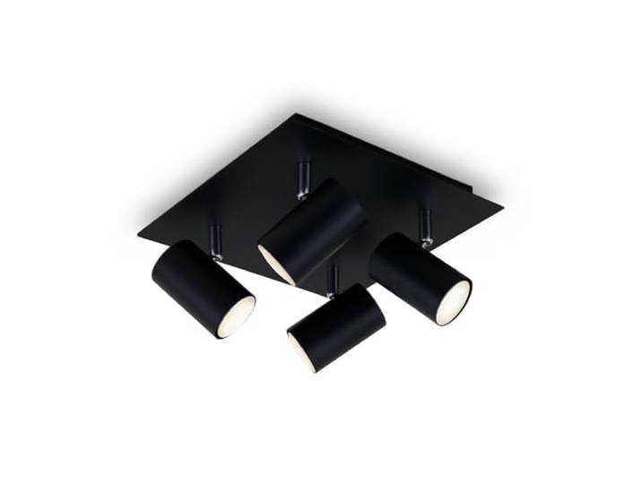 Briloner Leuchten - spot, wandspot, plafondspot, schijnwerper zwenkbaar, GU10, zwart