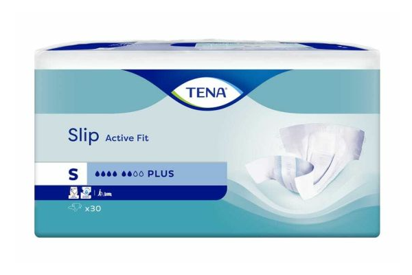 Tena Slip Active Fit Plus Small - 3 paquets de 30 protections