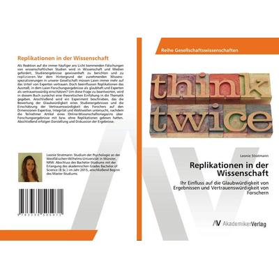 Replikationen in der Wissenschaft, Taschenbuch von Leonie Stratmann, AV Akademikerverlag, 978-3-330-50597-1