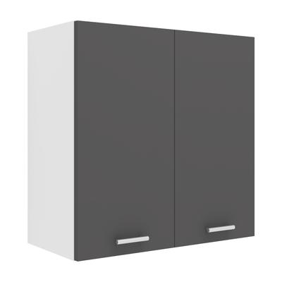 Hängeschrank VCM "Küchenschrank B. 60 cm Hängeschrank Küche Esilo", schwarz (weiß, anthrazit), B:60cm T:31cm, Obermaterial: 100% Holz Wood., Schränke, Hängeschrank