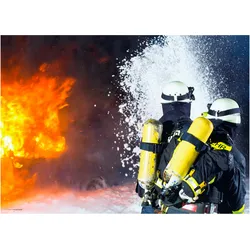 CoverYourDesk, Unterlage, Schreibtischunterlage Feuerwehr im Einsatz