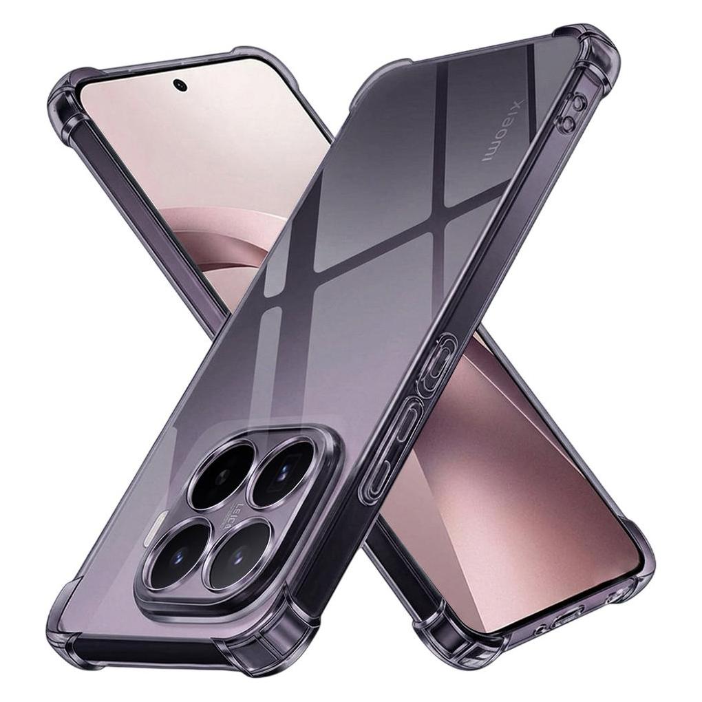 Techsuit - Stossfestes klares Silikon - Xiaomi 17T - Rauchschwarz (Xiaomi 17T) (71644759)