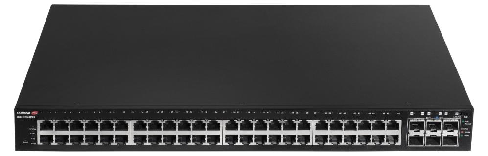 Edimax IGS-5654PLX, Managed, Gigabit Ethernet (10/100/1000), Power over Ethernet (PoE), Rack-Einbau, 1U