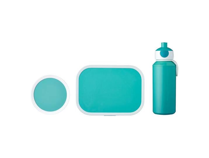 Mepal Lunchset Campus türkis 3-tlg., Türkis, Kunststoff, 2x2x2 cm, Küchenzubehör, Vorratsbehälter, Brotkästen