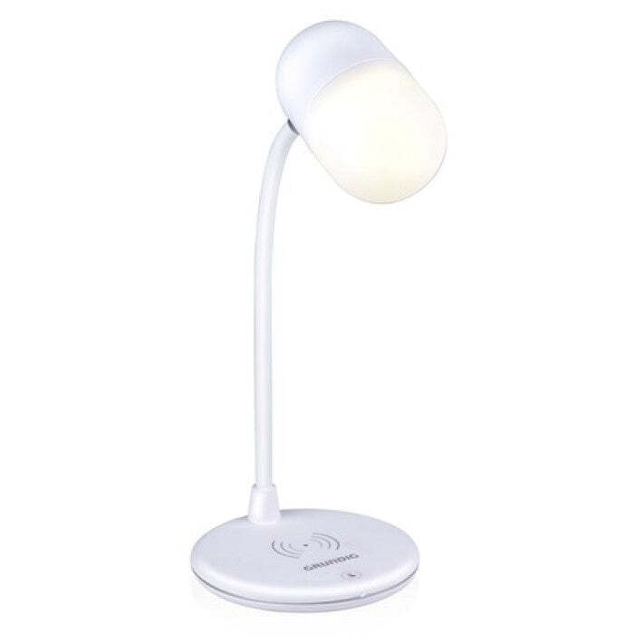 Grundig LED-bureaulamp met draadloze oplader voor mobiele telefoons, 3-in-1, model ED-247254