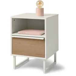 Tchibo - Nachttisch »Leeg« mit 1 Schublade - 40x40x56cm - hellgrau -