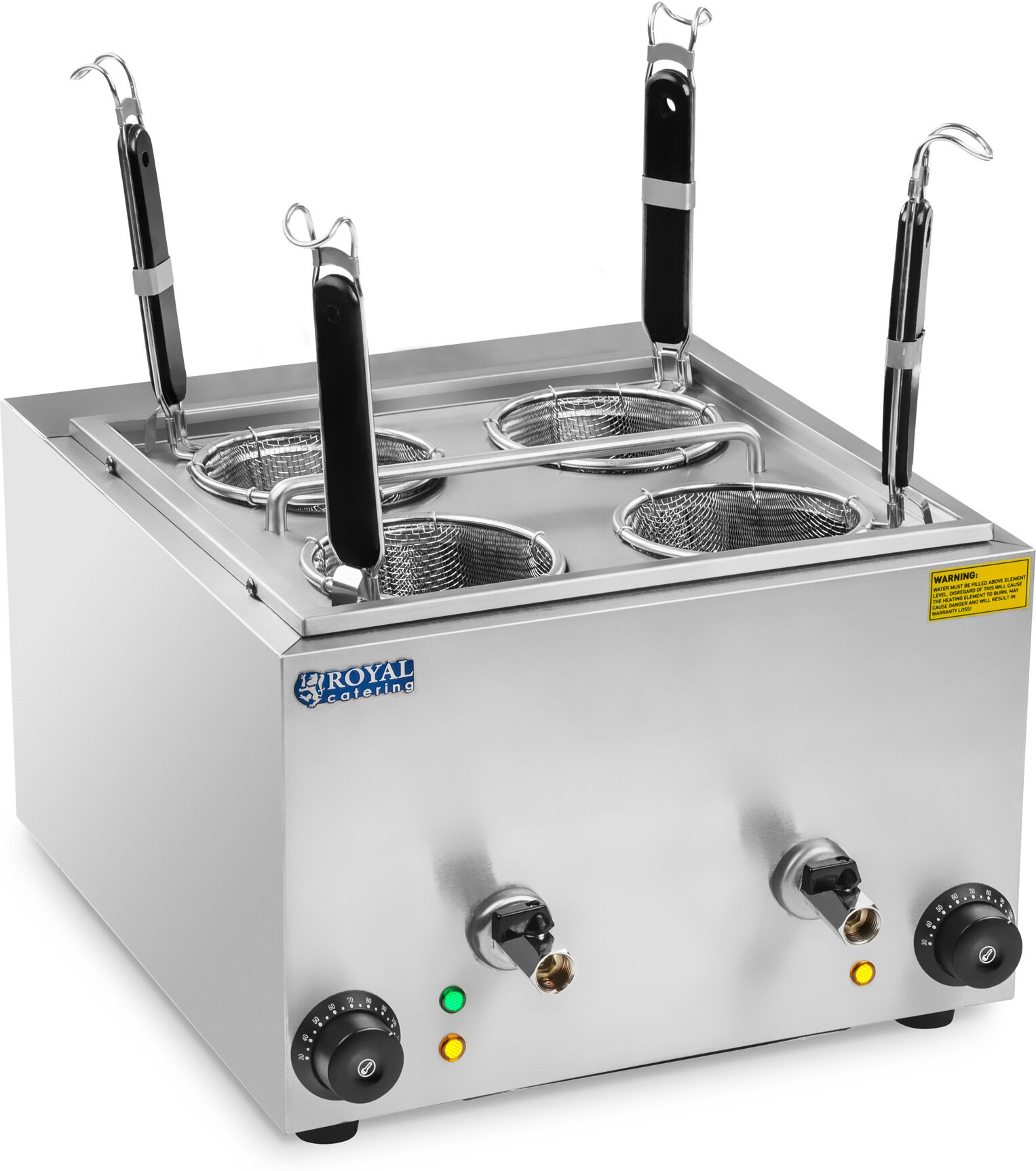 Royal Catering Pastakoger med 4 kurve RCNK-4