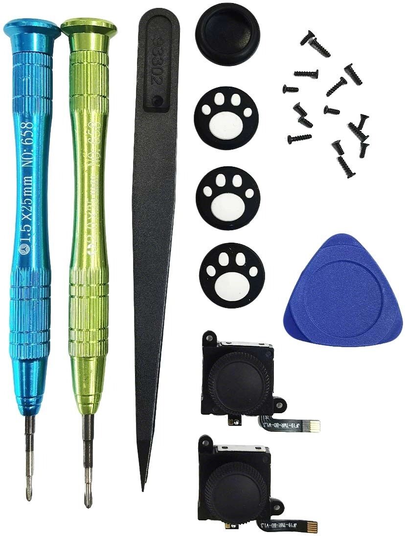 INF Kit de remplacement de joystick TMR pour Joy-Con gauche/droite Switch - Corrige le Joy-Con Drift