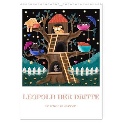 Leopold der Dritte - Ein Kater zum Knuddeln (Wandkalender 2026 DIN A3 hoch), CALVENDO Monatskalender