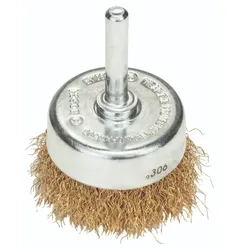 Bosch Topfbürste für Bohrmaschinen - Gewellter Draht, vermessingt, 50 mm - 2609256516
