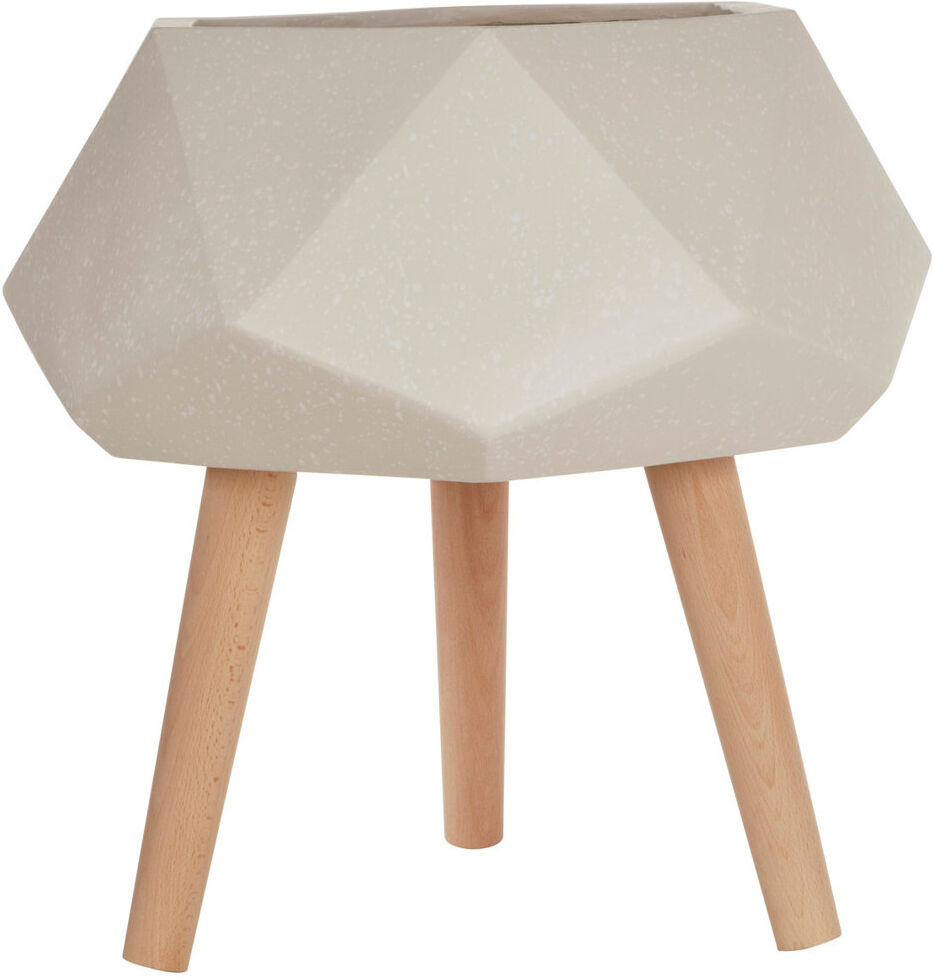 Brayden Studio Shel Cachepot White 22cm H X 46cm W X 46cm D