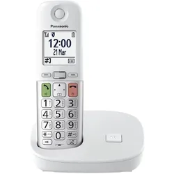 Panasonic DECT KX-TGU410EXW Mono Zilver, Telefon, Silber, Weiss, Schwarz